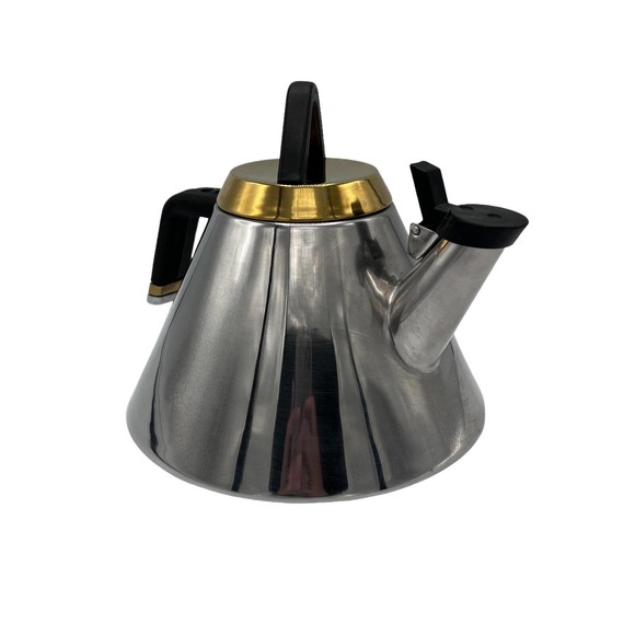 Kamenstein Kitchen Kamenstein Stainless Steel Tea Kettle Teapot Vintage Triangle Cone